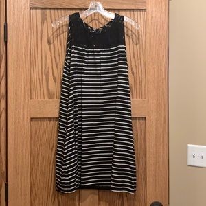 Black & White striped Tunic/Dress
